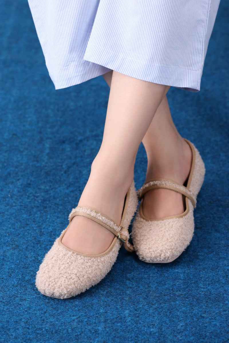 Rose Quartz Boucle Mary Jane