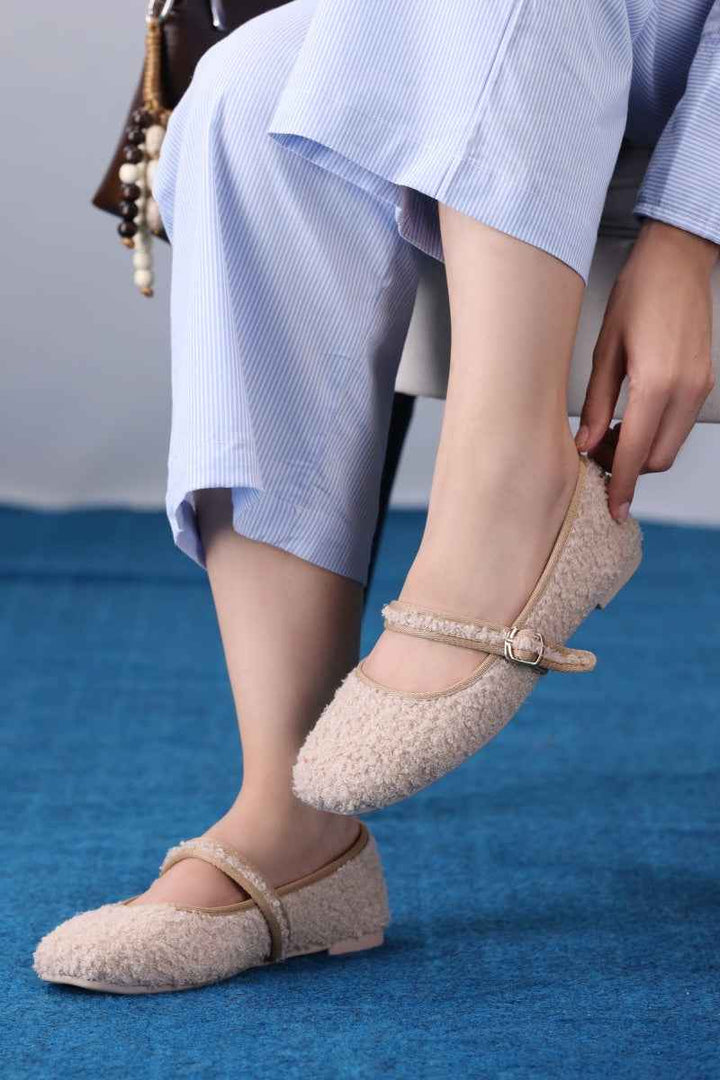 Rose Quartz Boucle Mary Jane