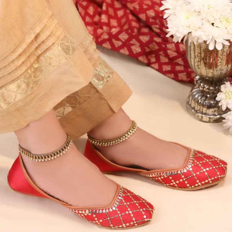 Shimmer Jaal Rani Red