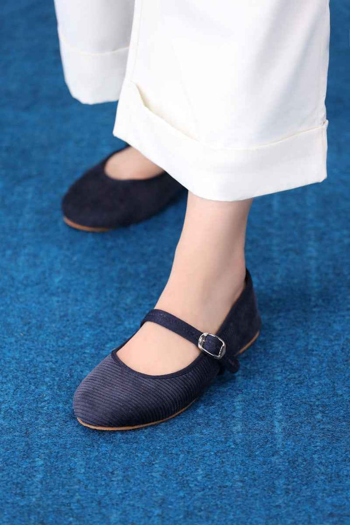 Midnight Corduroy Mary Jane