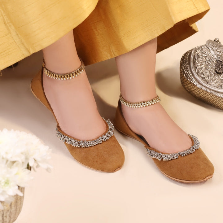 Beaded Halo Camel Brown