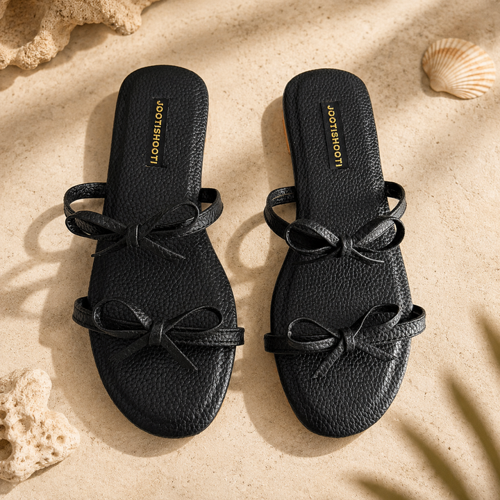 After Dark black bow slide
