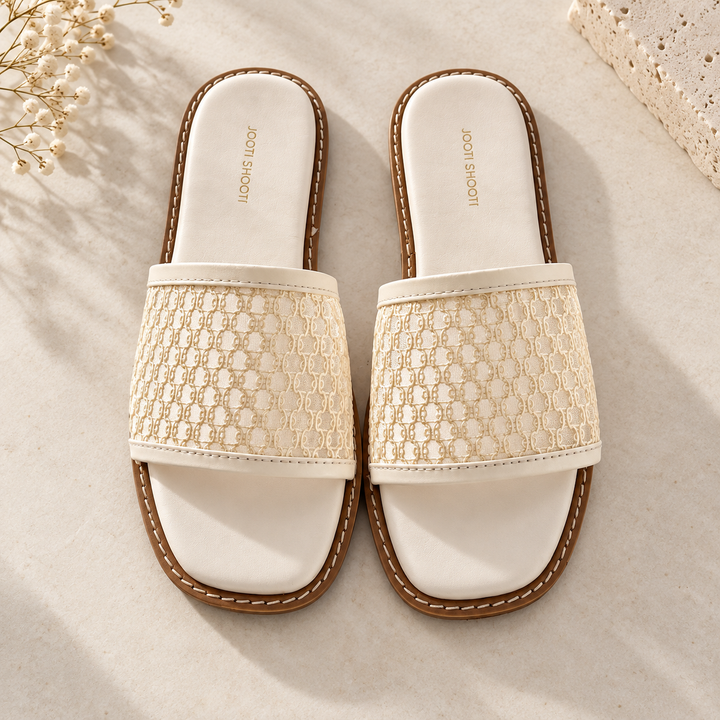 Alba white slide detail