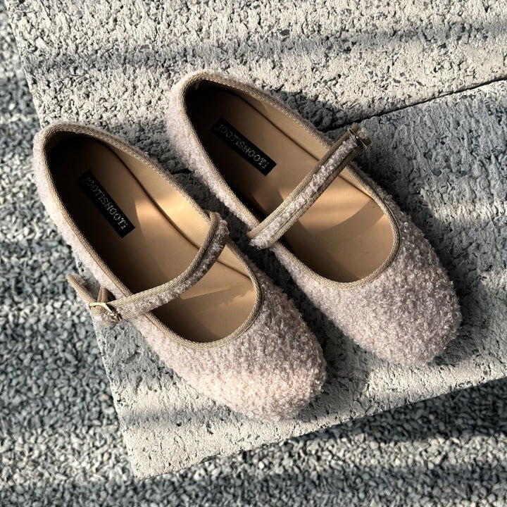 Rose Quartz Boucle Mary Jane