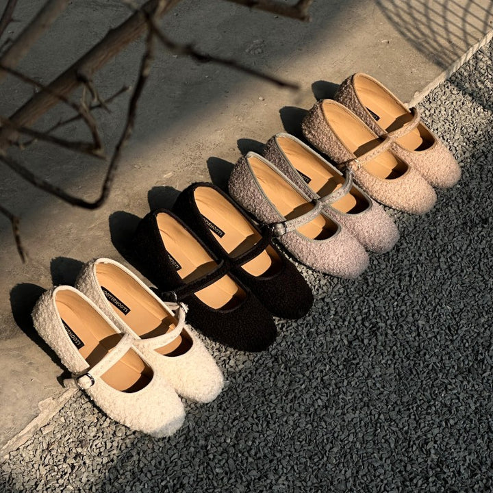 Rose Quartz Boucle Mary Jane