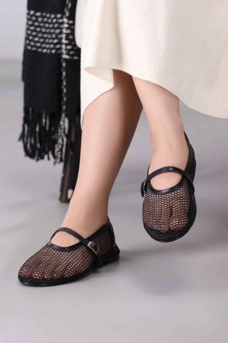 Ink Breeze Mesh Mary Jane