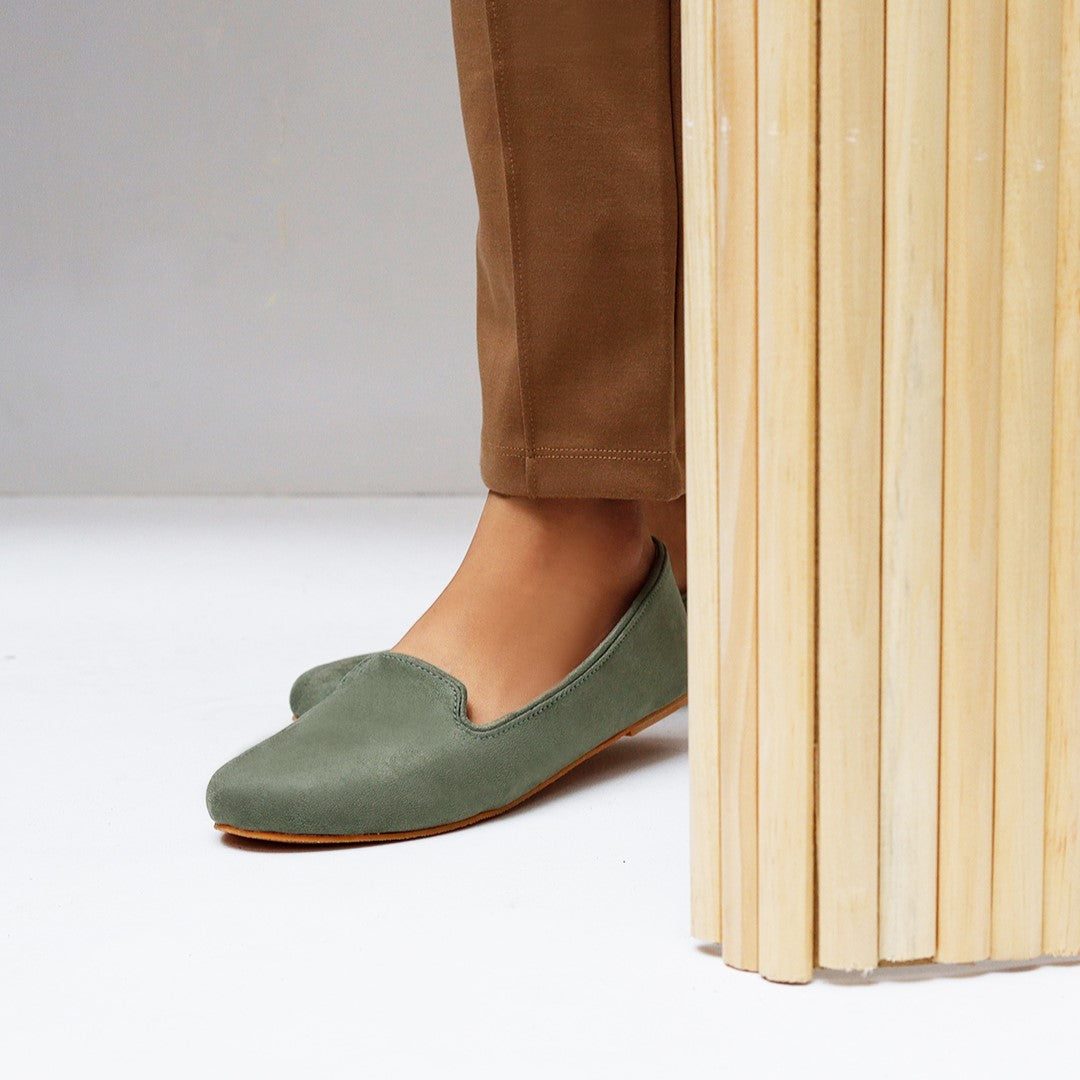 Olive Green Loafers