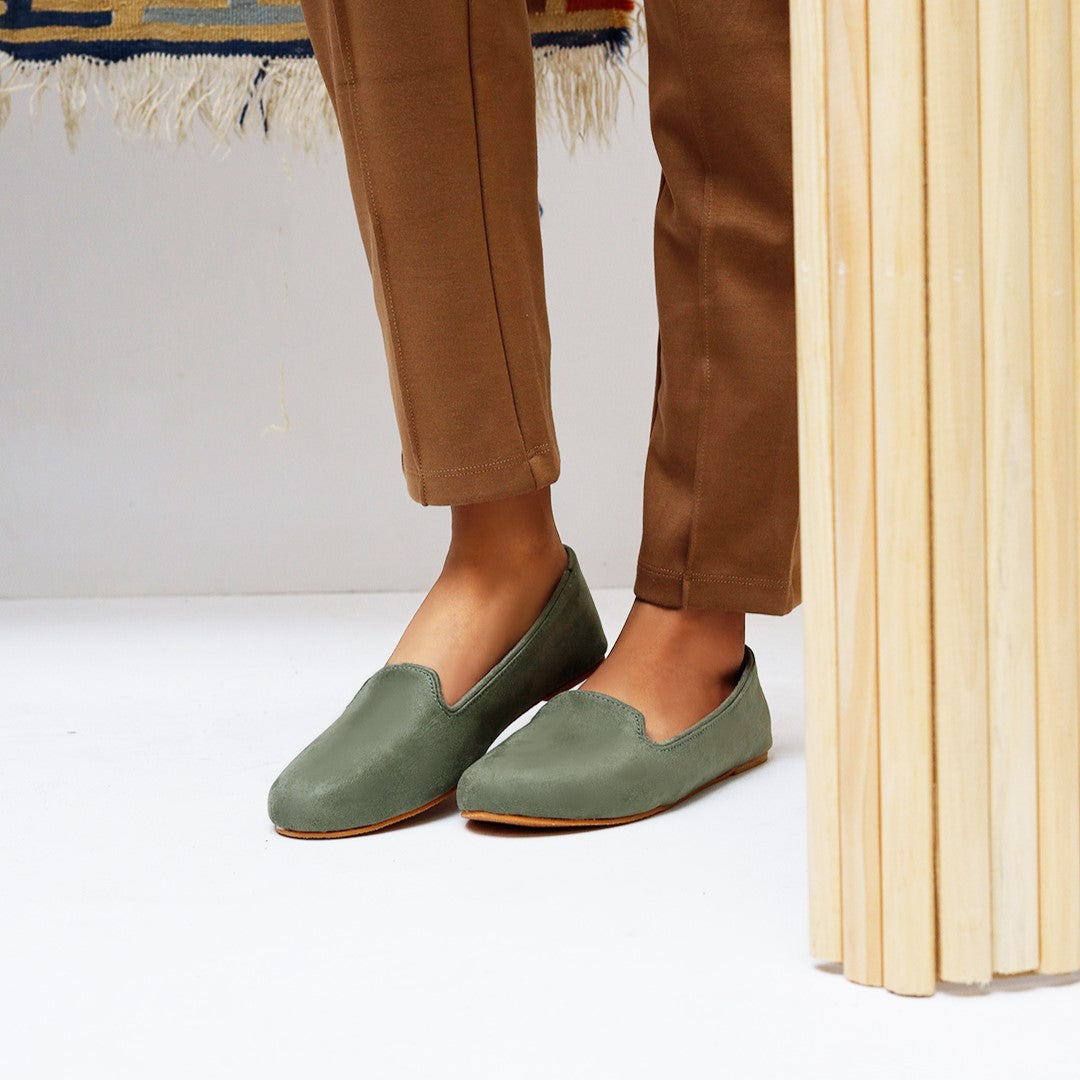 Olive Green Loafers