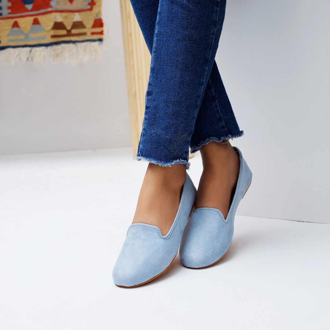 Ice Blue Loafers