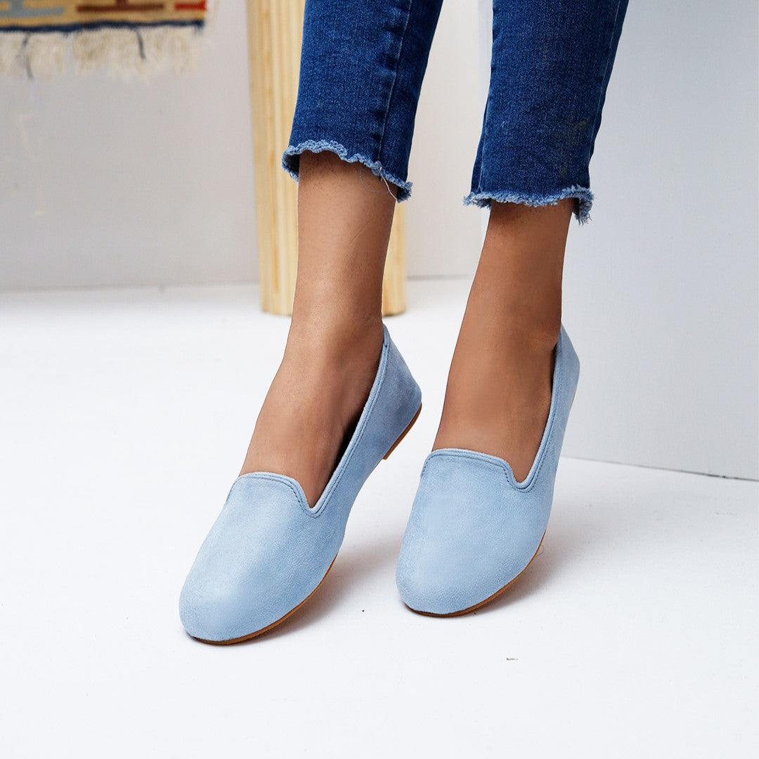 Ice Blue Loafers