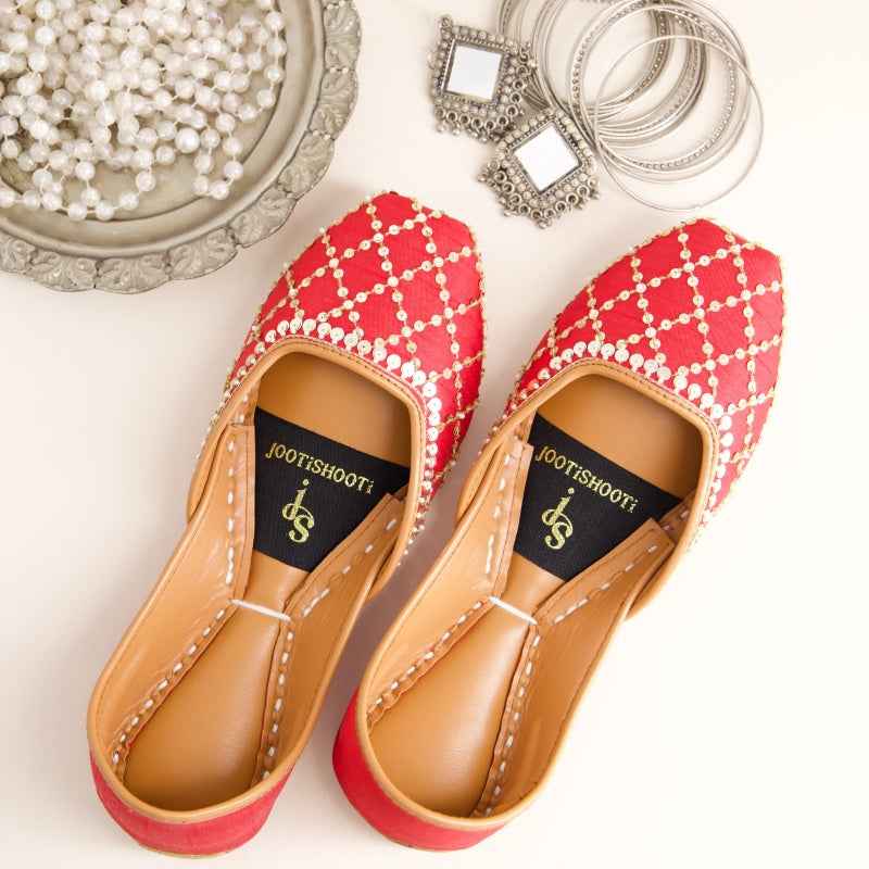 Shimmer Jaal Rani Red