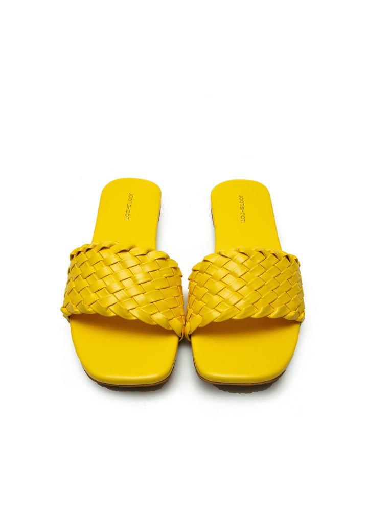 Weave Slides Yellow - Jooti Shooti